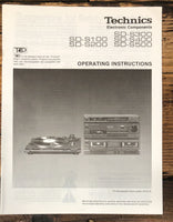 Technics SD-S100 -S200 -S300 -S400 -S500 Stereo Owners / User Manual *Original*