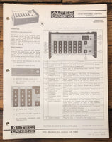 Altec Model 1214A Console  Owners & Schematic Manual *ORIGINAL*