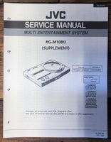 JVC RG-M10BU X'EYE Console Supp. Service Manual *Original*