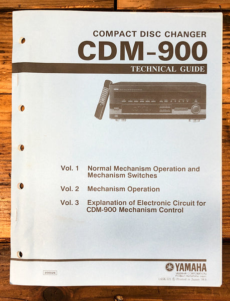 Yamaha CDM-900 CD Changer Technical Guide Service Manual *Original*