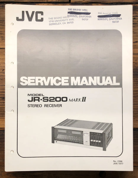 JVC JR-S200 MK2 / II Receiver  Service Manual *Original*