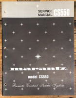 Marantz CS550 CS-550 Audio System Service Manual *Original*