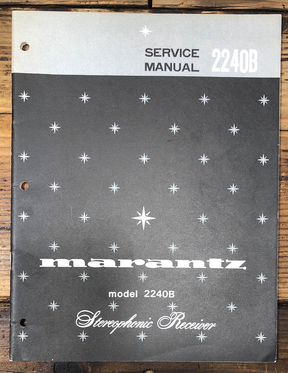Marantz Model 2240B Receiver Service Manual *Original*