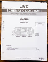 Sony MX-G7O Stereo Schematic Diagram Service Manual *Original*