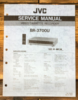 JVC BR-3700U BR-3700 U VCR Service Manual *Original*