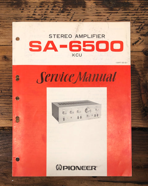 Pioneer SA-6500 Amplifier  Service Manual *Original*