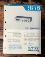 Sony STR-V15 Receiver  Service Manual *Original*