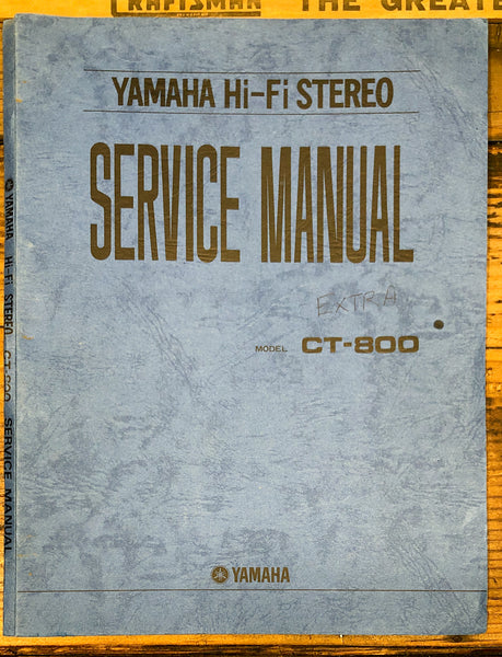 Yamaha CT-800 Tuner  Service Manual *Original*