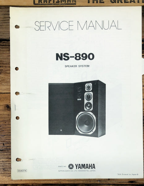 Yamaha NS-890 Speaker  Service Manual *Original*