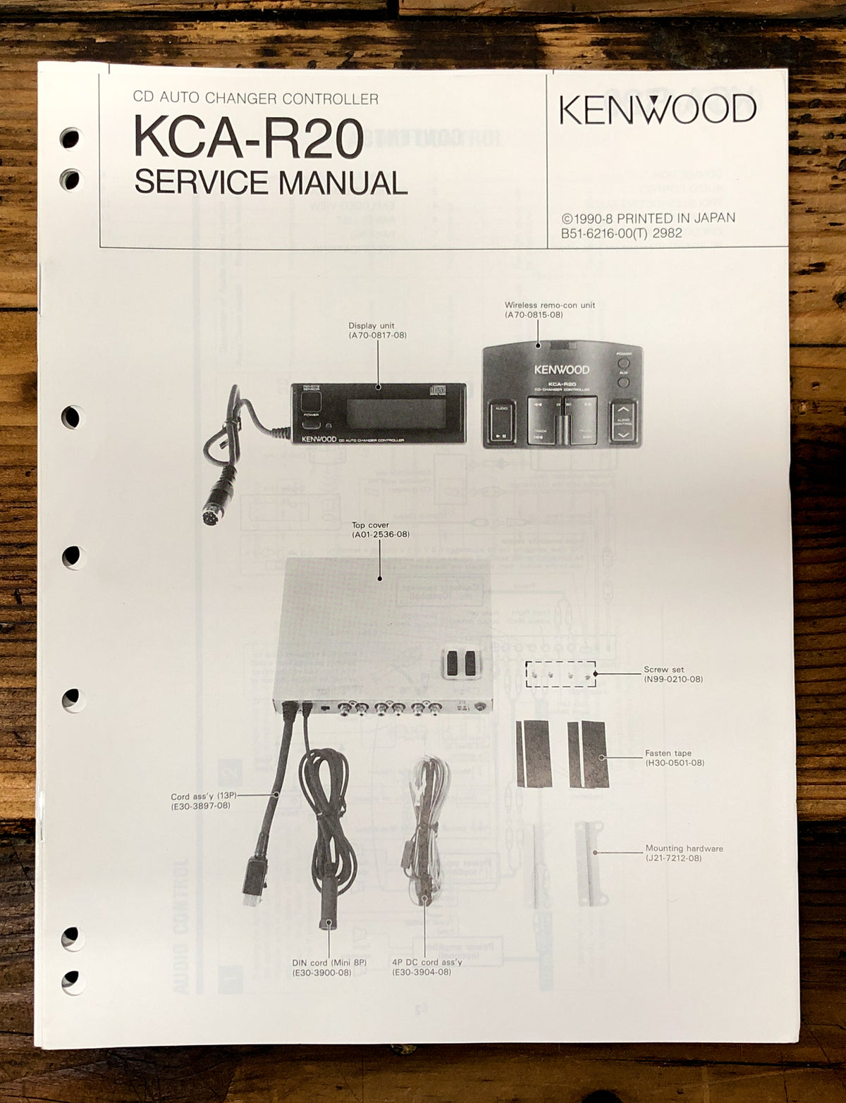 Kenwood KCA-R20 CD Changer  Service Manual *Original*
