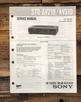 Sony STR-AV210 STR-AV310 Receiver Service Manual *Original*