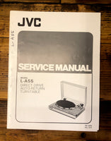 JVC L-A55 Record Player / Turntable  Service Manual *Original*