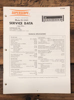 Superscope R-1240 Receiver  Service Manual *Original*