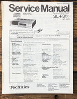 Technics SL-P8 CD Player Supp. Service Manual *Original*