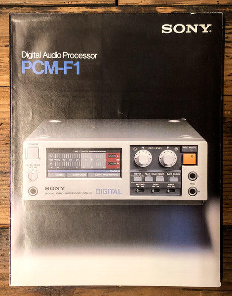 Sony PCM-F1 Processor 5pg Dealer Brochure *Orig*