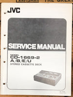 JVC CD--84337 Cassette  Service Manual *Original*