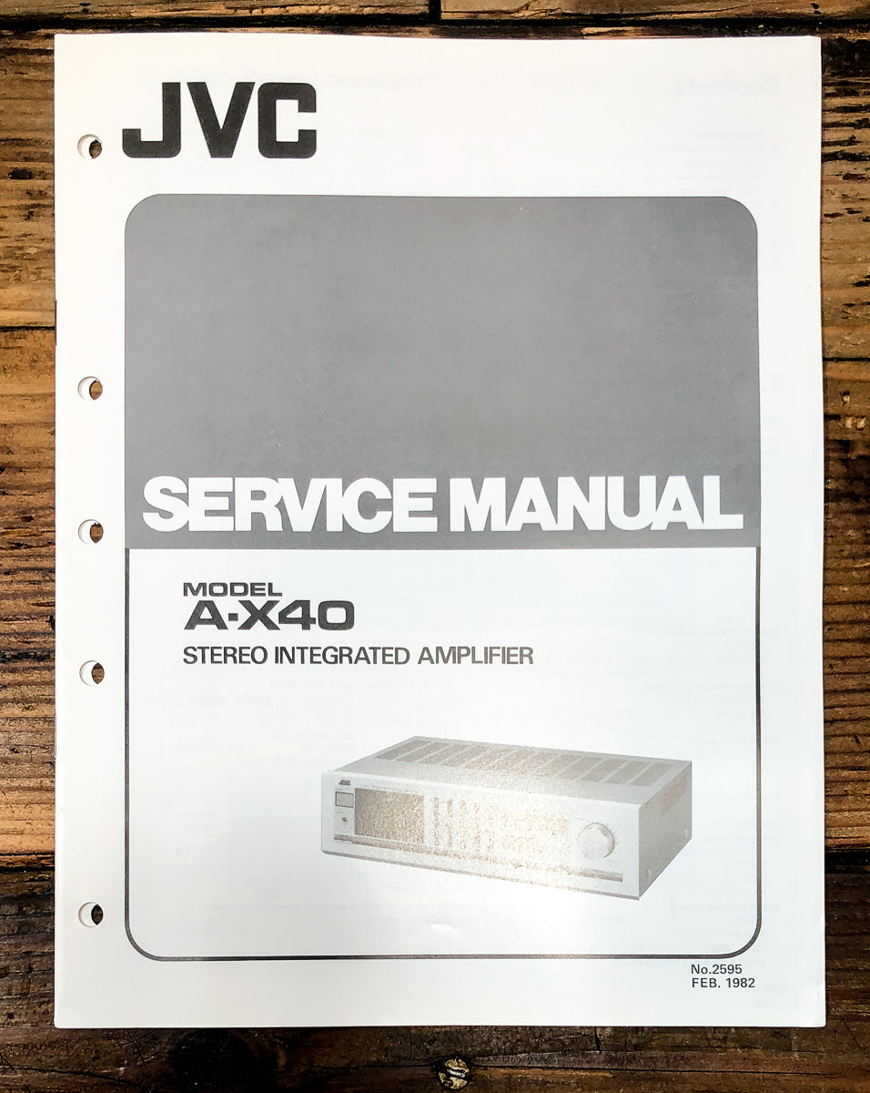 JVC A-X40 Amplifier Service Manual *Original*