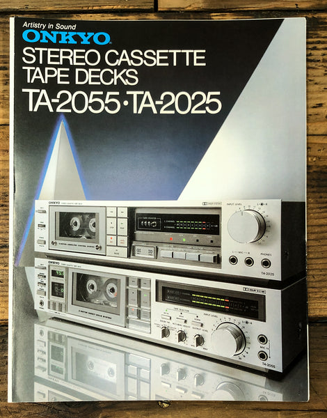 Onkyo TA-2055 TA-2025 Cassette 3 pg Dealer Brochure  *Original*