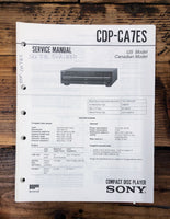 Sony CDP-CA7ES CD Player  Service Manual *Original*