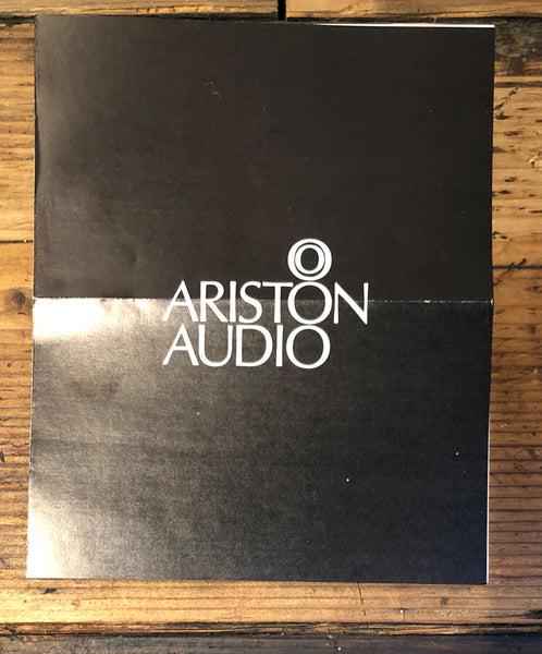 Ariston Audio RD IISRD 2 S  Turntable  Dealer Brochure *Orig*