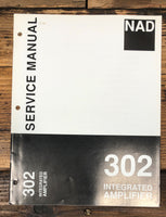 NAD Model 302 Amplifier Service Manual *Original*