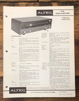 Altec Model 361B Amplifier  Service Manual *Original*