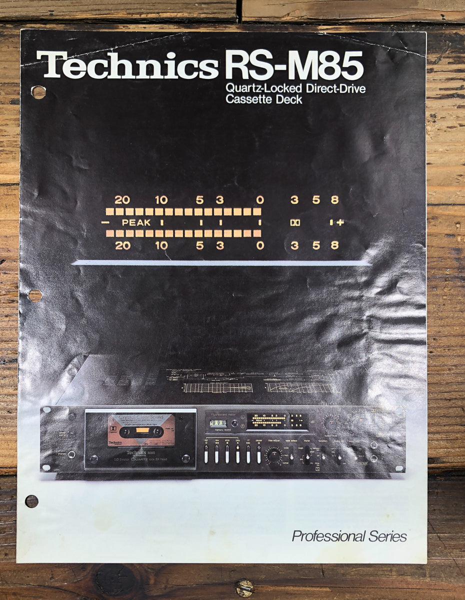 Technics RS-M85 Cassette 5pg Foldout Dealer Brochure *Original*
