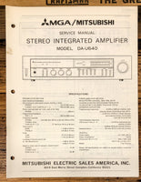 Mitsubishi DA-U640 Amplifier  Service Manual *Original*