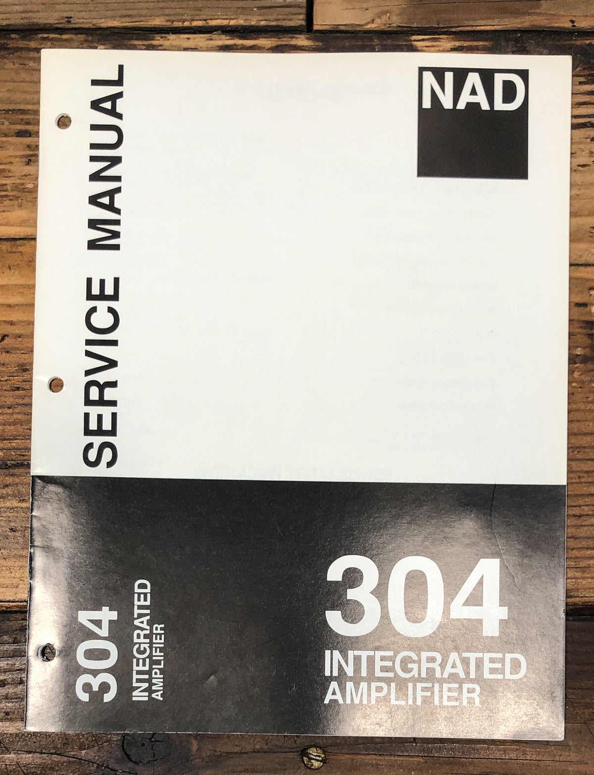 NAD Model 304 Amplifier Service Manual *Original*