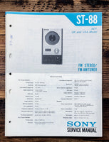 Sony ST-88 Tuner  Service Manual *Original*