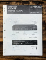 Kenwood GE-57 Equalizer  Service Manual *Original*