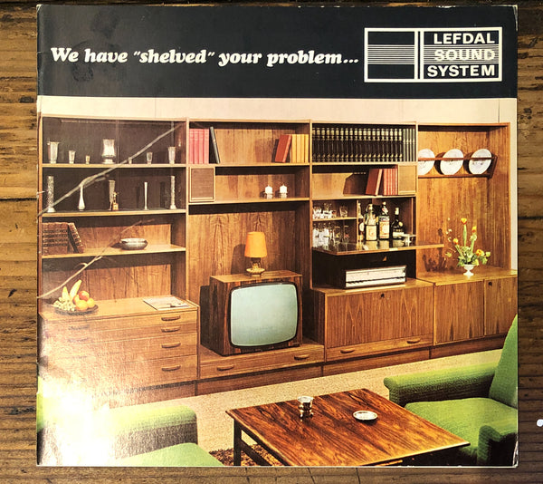 Lefdal Sound System Hifi Entertainment Furniture   Dealer Brochure *Orig*