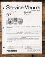 Panasonic SA-AK343P Stereo  Service Manual *Original*