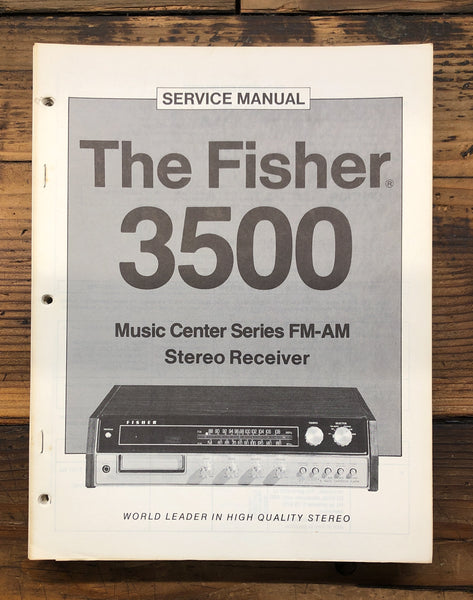 Fisher Model 3500 Receiver  Service Manual *Original*