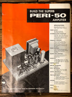 Printed Electronic Research Peri-50 Tube Amplifier 4pg Brochure  *Original*