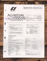 Sansui AU-X611AV AU-X555VS Amplifier  Service Manual *Original*