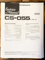 Pioneer CS-55 Speaker  Service Manual *Original*