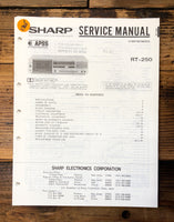 Sharp RT-250 Cassette  Service Manual *Original*