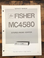 Fisher MC-4580 Stereo  Service Manual *Original*