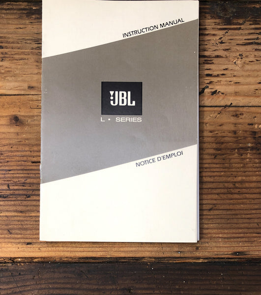 JBL L Series L20T L80T L100T Speaker  Owner / User Manual *Original*