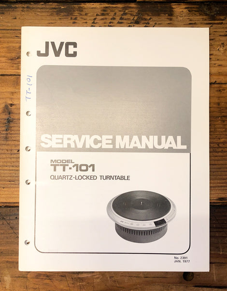 JVC TT-101 Record Player / Turntable Service Manual *Original*