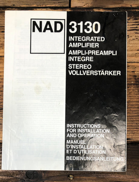 NAD Model 3125 Amplifier Owners / User Manual *Original*