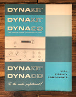 Dynaco Dynakit PAS-2 Stereo 35 70 FM-1  5pg Foldout Brochure  *Original*