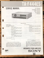 Sony TA-F444ES TA-F444 ES Amplifier  Service Manual *Original*