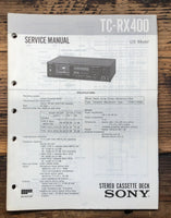 Sony TC-RX400 Cassette  Service Manual *Original*