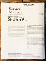 Pioneer CS-J55V Speaker  Service Manual *Original*