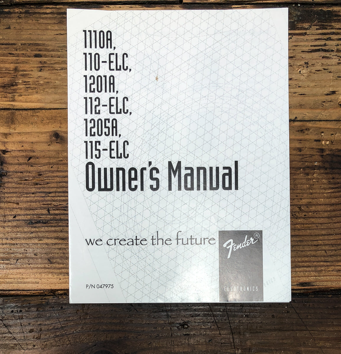 Fender 1110A 110-ELC 1201A 112-ELC 1205A  Owners / User Manual *Original*