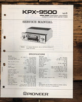 Pioneer KPX-9500 Car Cassette Service Manual *Original*