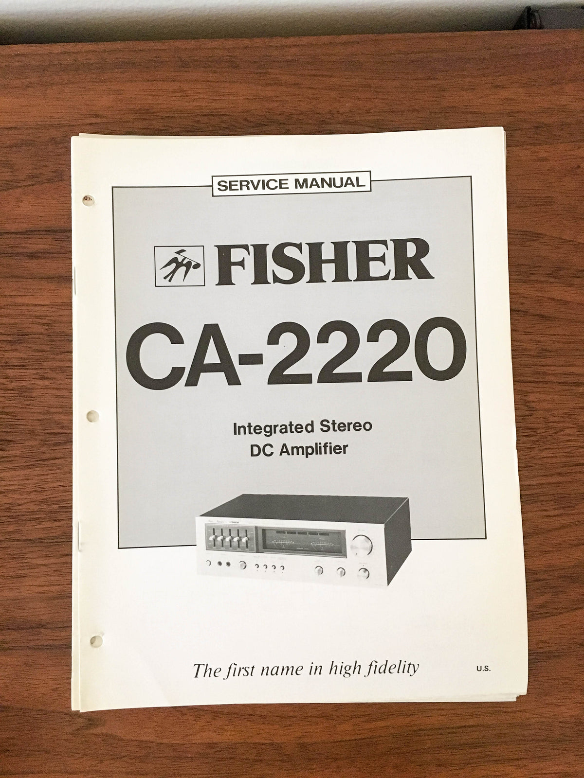 Fisher CA-2220 Amplifier Service Manual *Original*