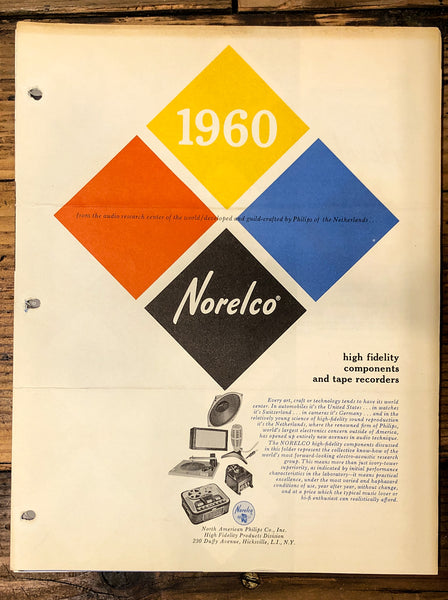 Norelco T-7 AD-5277M -4277M -3500M -2690M Speakers 5pg Brochure  *Original*